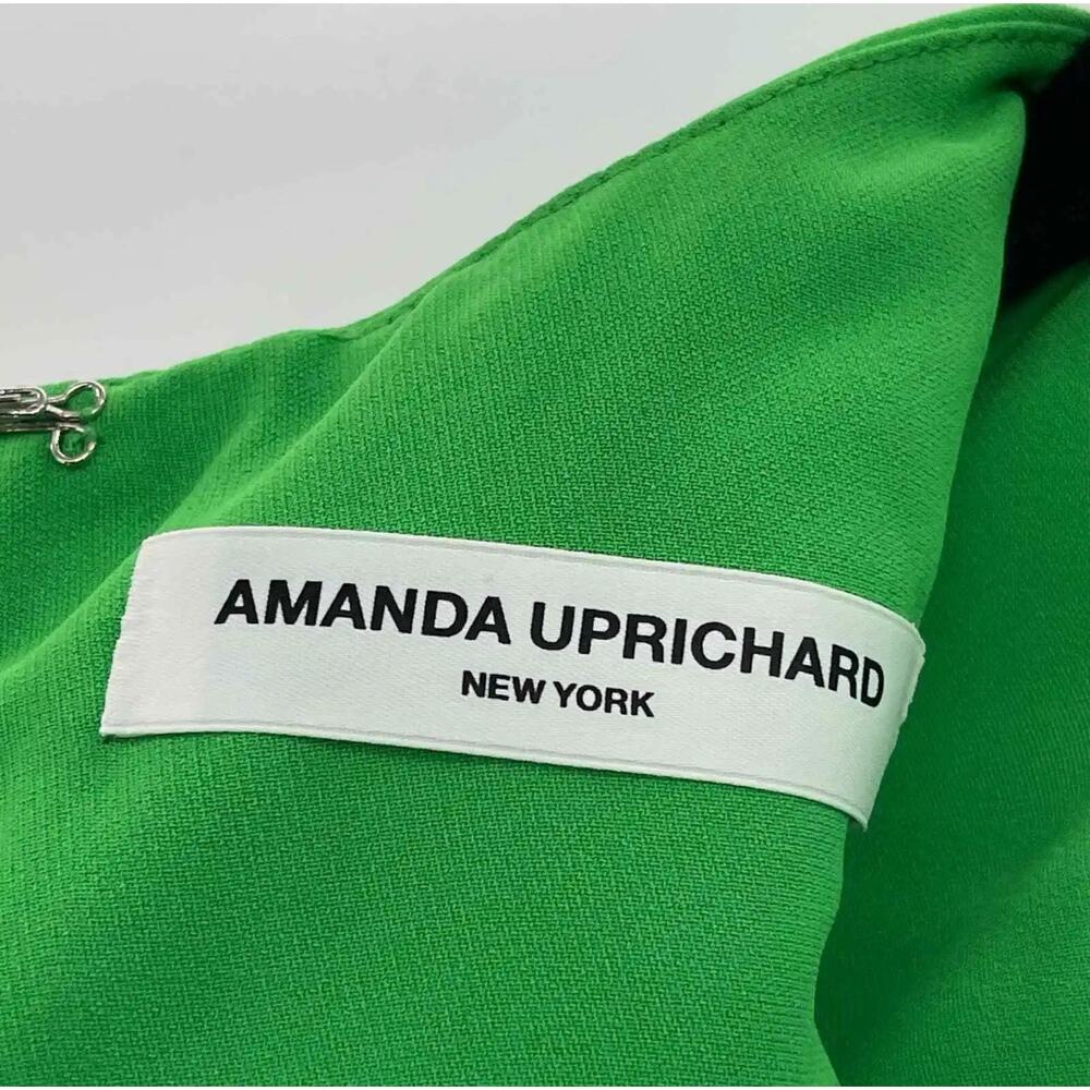 Amanda Uprichard Gilda Gown One-Shoulder Silhouette in Green Women's Size M NWOT - Picture 10 of 11